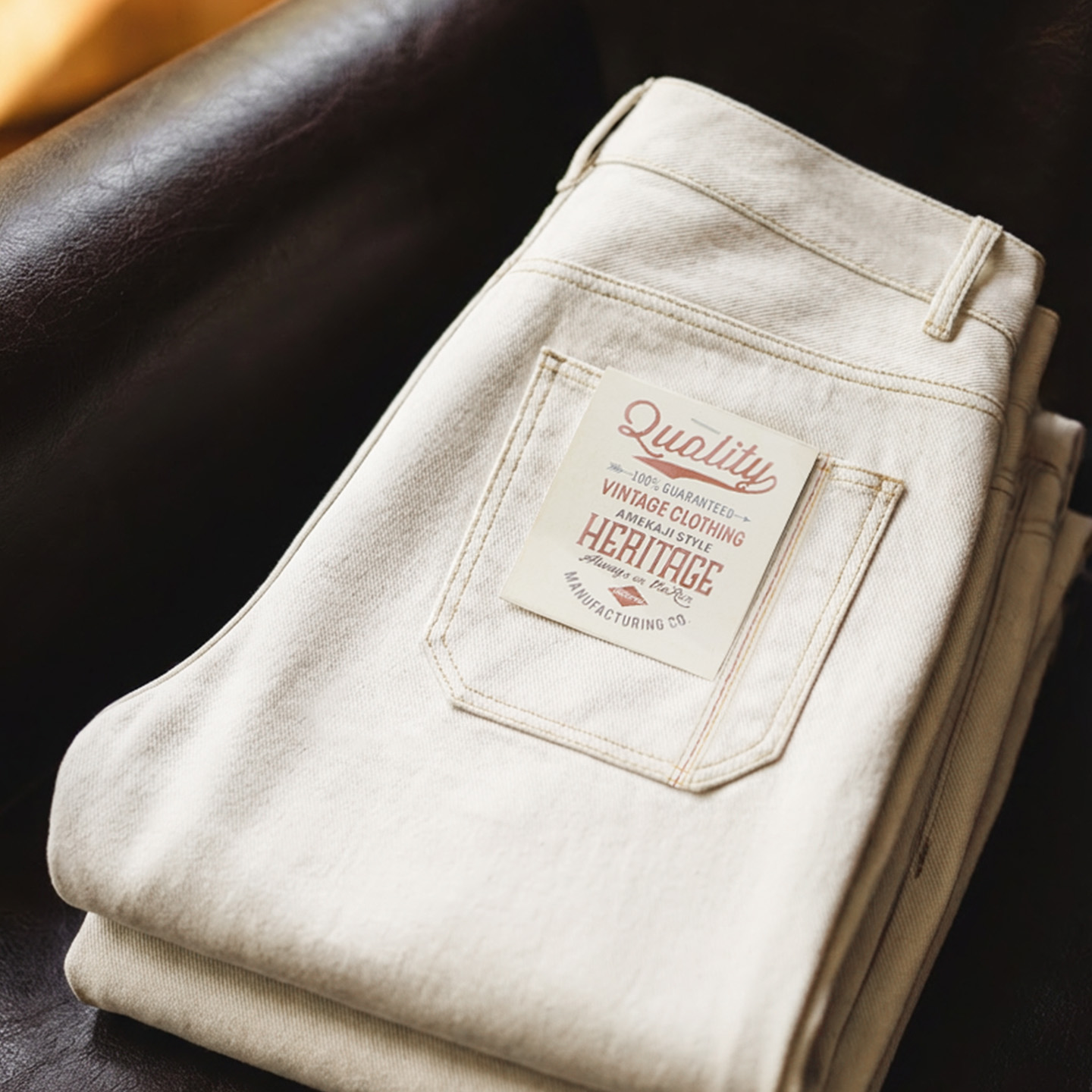 Levis Jeans 501 - Maden Men's Vintage White Heavyweight Washed