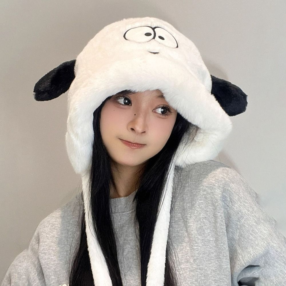 Cartoon Cute Dog Ears Women Wi - Beanie Cuffed Knit review and price