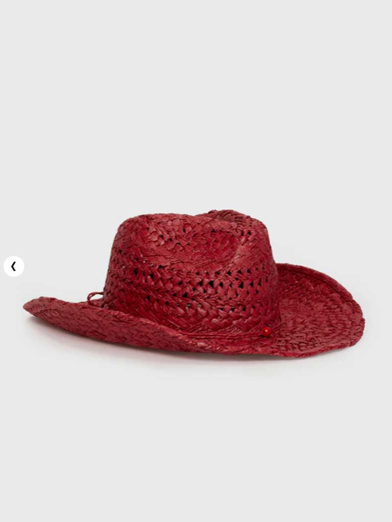 Cowboy hat red hand-painted su - Cowboy Hat Straw review and price